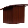 Flash Furniture Foldable Tabletop Lectern, 19"H x 27"W x 16-1/4"D, Mahogany