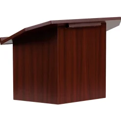 Flash Furniture Foldable Tabletop Lectern, 19"H x 27"W x 16-1/4"D, Mahogany
