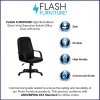 Flash Furniture Glove Vinyl High-Back Swivel Chair, Black