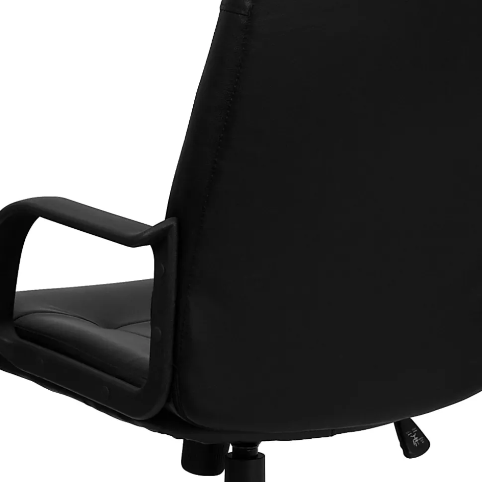 Flash Furniture Glove Vinyl High-Back Swivel Chair, Black
