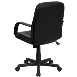 Flash Furniture Glove Vinyl Mid-Back Chair, Black
