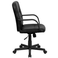 Flash Furniture Glove Vinyl Mid-Back Chair, Black
