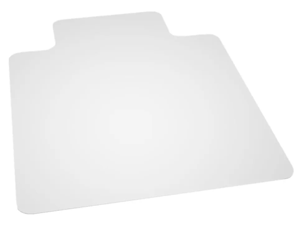 Flash Furniture Hard Floor Chair Mat With Lip, 36" x 48", Clear