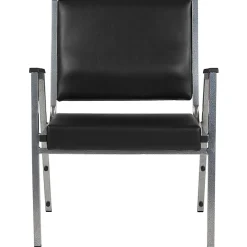 Flash Furniture HERCULES Bariatric Medical Reception Arm Chair With Antimicrobial Protection, Black