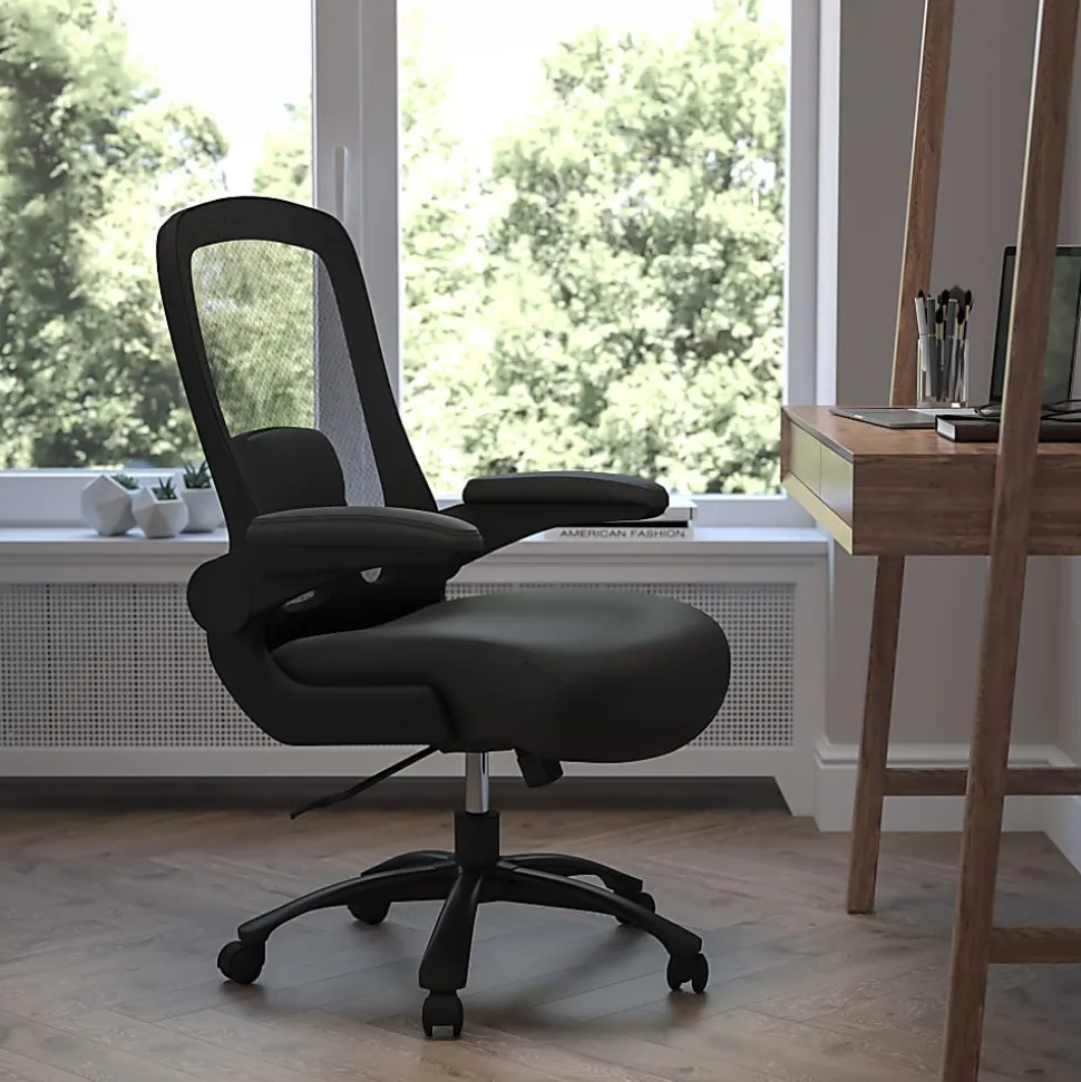 Flash Furniture Hercules Big And Tall High-Back Ergonomic Office Chair, Black