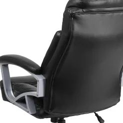 Flash Furniture Hercules Big & Tall Ergonomic LeatherSoft™ Faux Leather High-Back Swivel Office Chair, Black