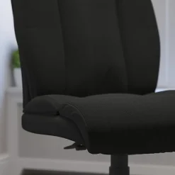 Flash Furniture Hercules Big And Tall High-Back Ergonomic Office Chair With Full Headrest And Chrome Base, Black Fabric