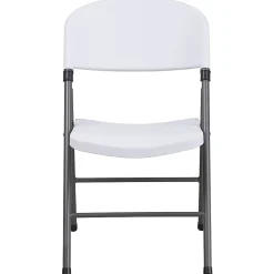 Flash Furniture Hercules Folding Chairs, Set Of 6 Folding Chairs, Granite White/Charcoal