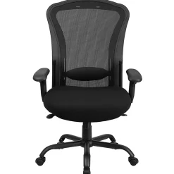 Flash Furniture HERCULES 24-7 Intensive Mesh Big And Tall Multifunction Chair With Synchro Tilt, Black