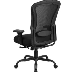 Flash Furniture HERCULES 24-7 Intensive Mesh Big And Tall Multifunction Chair With Synchro Tilt, Black