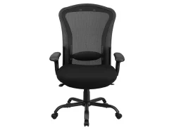 Flash Furniture HERCULES 24-7 Intensive Mesh Big And Tall Multifunction Chair With Synchro Tilt, Black