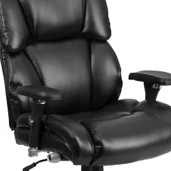 Flash Furniture Hercules 24-7 Intensive Use Big And Tall Office Chair With Lumbar Knob, Tufted Headrest And Back, Black/Gray