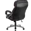 Flash Furniture Hercules LeatherSoft™ Faux Leather High-Back Big & Tall Ergonomic Office Chair, Black/Gray
