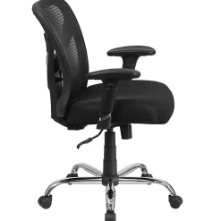 Flash Furniture HERCULES Mesh Mid-Back Task Chair, Black