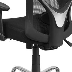 Flash Furniture HERCULES Mesh Mid-Back Task Chair, Black