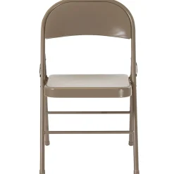 Flash Furniture HERCULES Metal Double-Braced Folding Chair, Gray