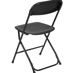 Flash Furniture Hercules Premium Folding Chairs, Set Of 10 Folding Chairs, Black