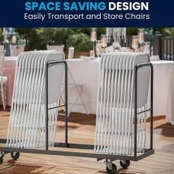 Flash Furniture Hercules Premium Folding Chairs, Set Of 10 Folding Chairs, White