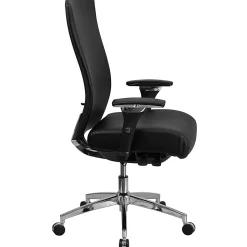 Flash Furniture HERCULES Series 24/7 Intensive-Use Ergonomic High-Back Executive Multifunction Office Chair, Black LeatherSoft/Gray -GOWY85H1