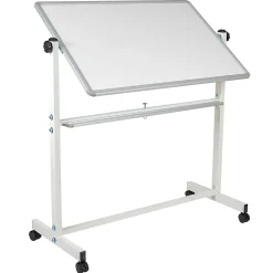 Flash Furniture HERCULES Series Double-Sided Mobile White Board With Pen Tray, 54-3/4