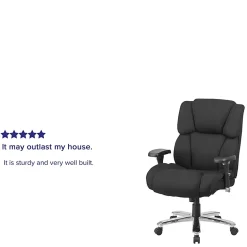 Flash Furniture HERCULES Series 24-7 Intensive Use Big & Tall Office Chair, Black