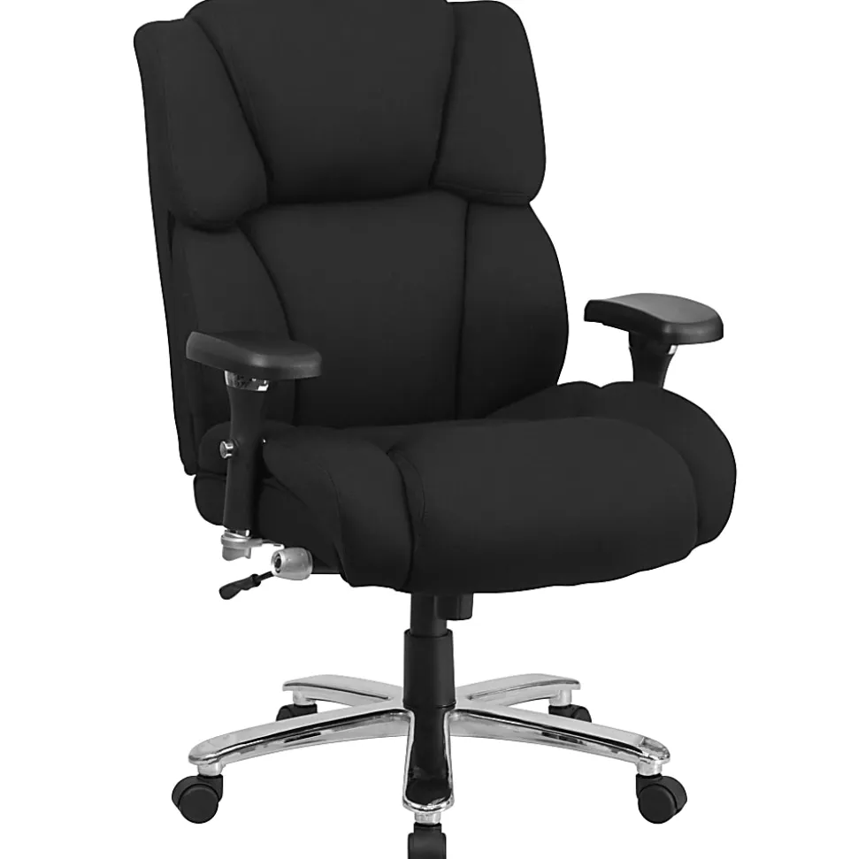 Flash Furniture HERCULES Series 24-7 Intensive Use Big & Tall Office Chair, Black