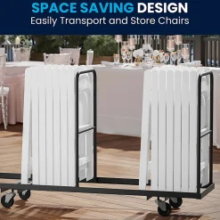 Flash Furniture HERCULES Series Resin Folding Chairs, White, Set Of 4 Chairs