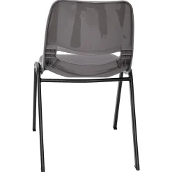 Flash Furniture HERCULES Series Ergonomic Stack Chair, Gray/Black