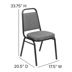Flash Furniture HERCULES Series Trapezoidal-Back Stacking Banquet Chair With 2-1/2