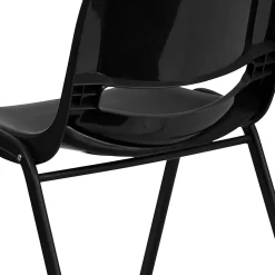 Flash Furniture HERCULES Series Ergonomic Stack Chair, Black
