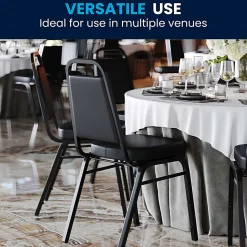 Flash Furniture HERCULES Series Trapezoidal-Back Stacking Banquet Chair With 2-1/2