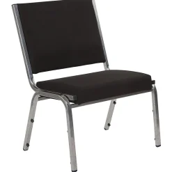Flash Furniture HERCULES Series 950 lb Rated Antimicrobial Bariatric Medical Reception Chair, Black Fabric