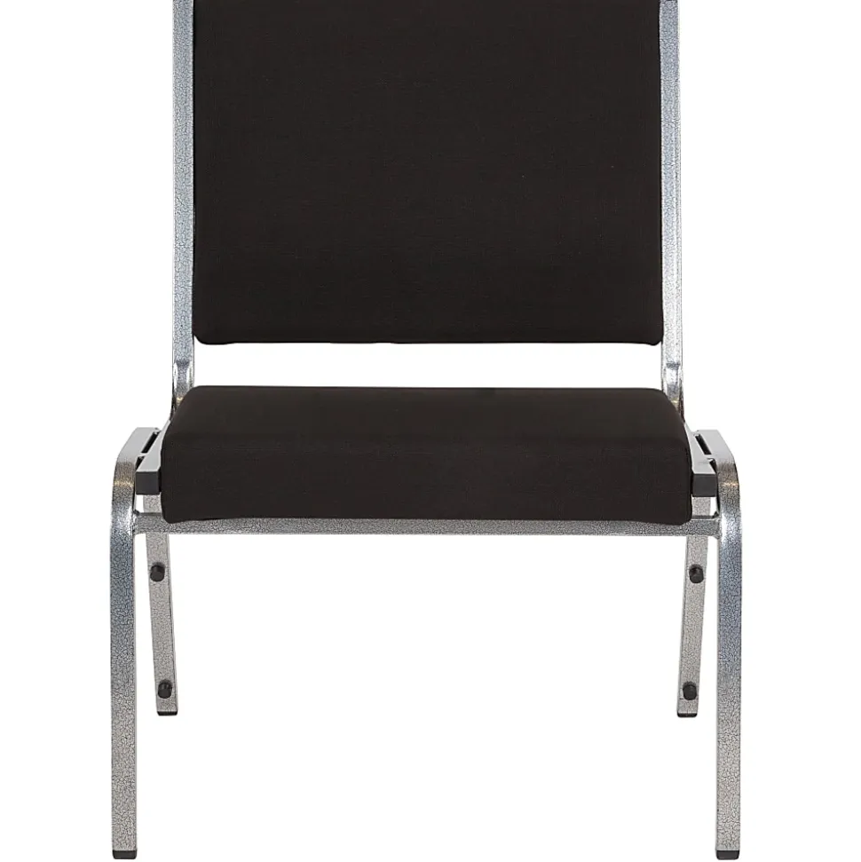 Flash Furniture HERCULES Series 950 lb Rated Antimicrobial Bariatric Medical Reception Chair, Black Fabric