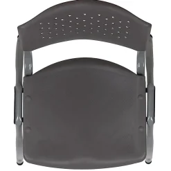 Flash Furniture HERCULES Series Plastic Stack Chairs, Gray, Set Of 5 Chairs