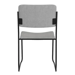 Flash Furniture HERCULES Series Stacking Chair With Sled Base, Gray/Black Frame