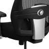 Flash Furniture HERCULES Series 24-7 Intensive Use Big & Tall Ergonomic Mesh Office Chair With Ratchet Back, Black/Gray