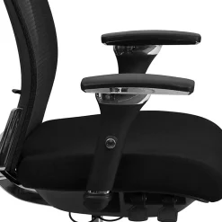 Flash Furniture HERCULES Series 24/7 Intensive-Use Ergonomic Mid-Back Executive Multifunction Office Chair, Black Fabric/Mesh/Gray -GOWY858