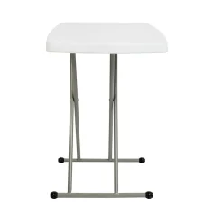 Flash Furniture Indoor/Outdoor Plastic Folding Table, 28-3/4