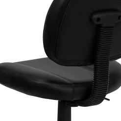 Flash Furniture LeatherSoft™ Faux Leather Mid-Back Ergonomic Swivel Chair, Black