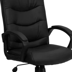 Flash Furniture LeatherSoft™ Faux Leather Mid-Back Swivel Task Chair With 24 1/2