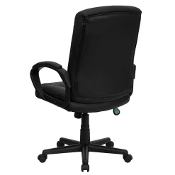 Flash Furniture LeatherSoft™ Faux Leather Mid-Back Swivel Task Chair With 24 1/2