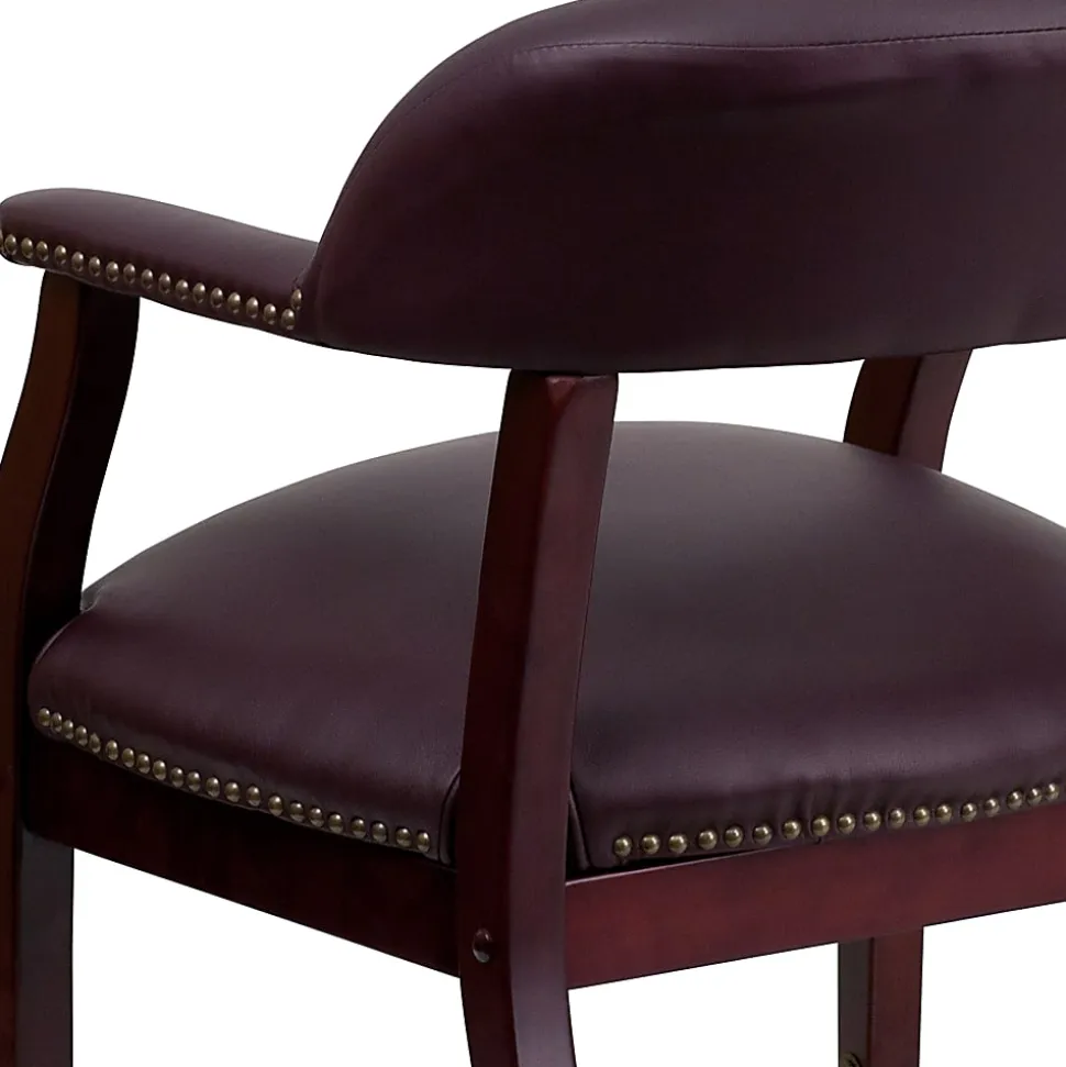 Flash Furniture Leathersoft Conference Chairs, Burgundy