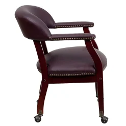Flash Furniture Leathersoft Conference Chairs, Burgundy