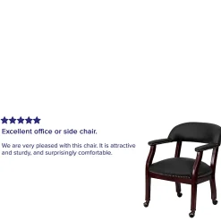 Flash Furniture Leathersoft Conference Chairs, Black