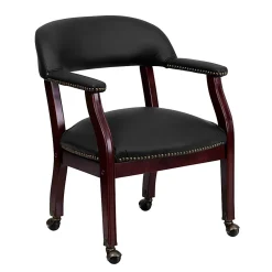 Flash Furniture Leathersoft Conference Chairs, Black