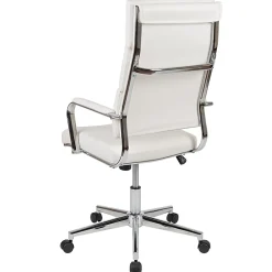 Flash Furniture LeatherSoft™ Faux Leather High-Back Contemporary Executive Office Chair, White