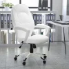 Flash Furniture LeatherSoft™ Faux Leather Mid-Back Swivel Chair, White