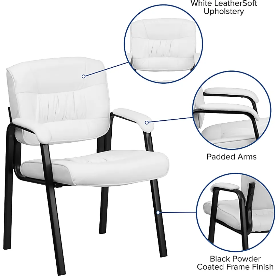 Flash Furniture LeatherSoft™ Faux Leather High-Back Office Chair, Black