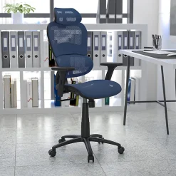 Flash Furniture LO Ergonomic Mesh High-Back Office Chair, Blue