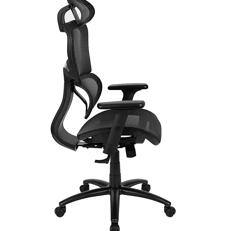 Flash Furniture LO Ergonomic Mesh High-Back Office Chair, Black